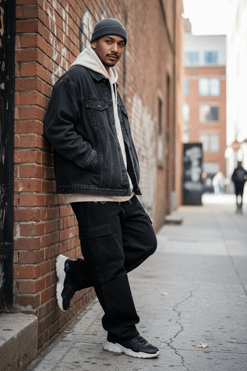 Black Denim Jacket Lifestyle