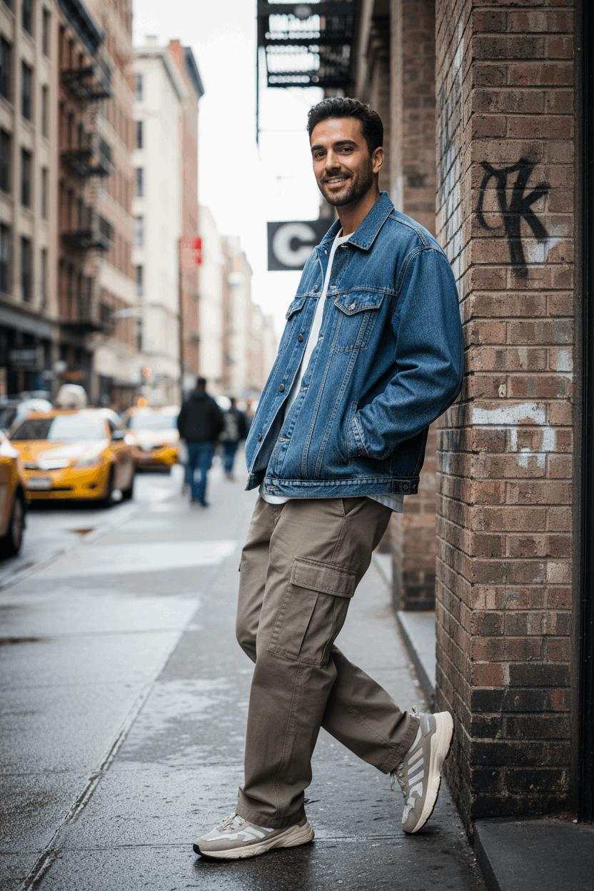 Blue Denim Jacket Lifestyle