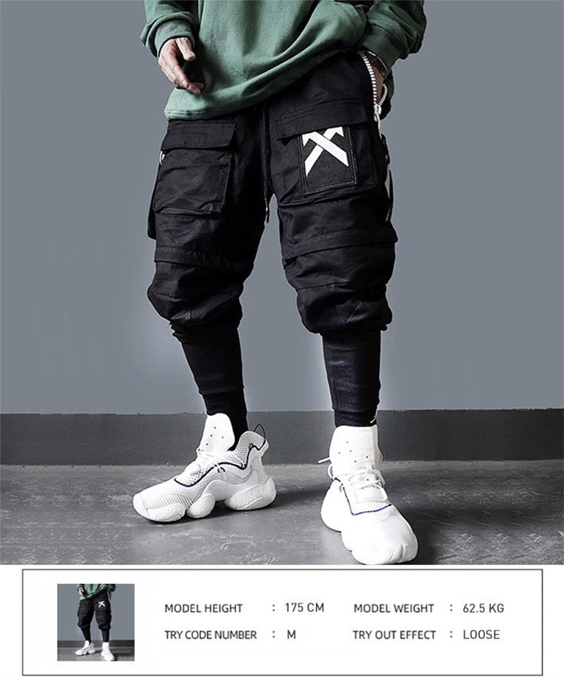 Detachable Multi-Pocket Cargo Hip Hop Streetwear Joggers Pants Vimost Shop