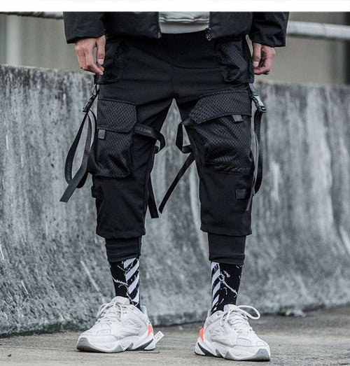 Ribbons Multi Men Harajuku Trouser Hip Hop Streetwear Pants Vimost Shop