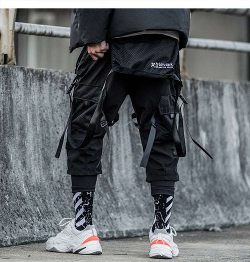 Ribbons Multi Men Harajuku Trouser Hip Hop Streetwear Pants Vimost Shop